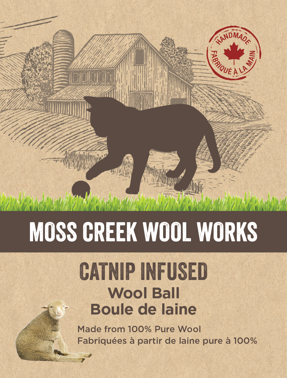 Catnip Infused Wool Balls | Set of 2 | 6 pk