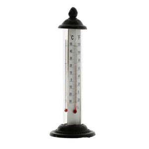 Garden Thermometer Cast Iron Brown