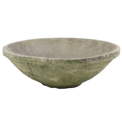 Rustic Terra Cotta Bowl Md Moss Grey