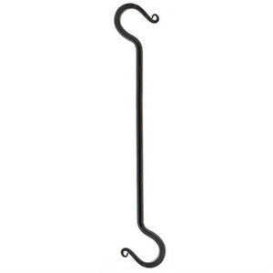 Forged Iron Link S Hook - 16 in - Antique Black