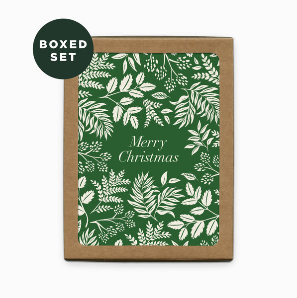 Christmas Vines Merry Christmas Card - Boxed Set of 6
