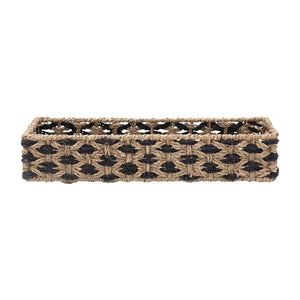 Hand-Woven Seagrass Rectangle Basket