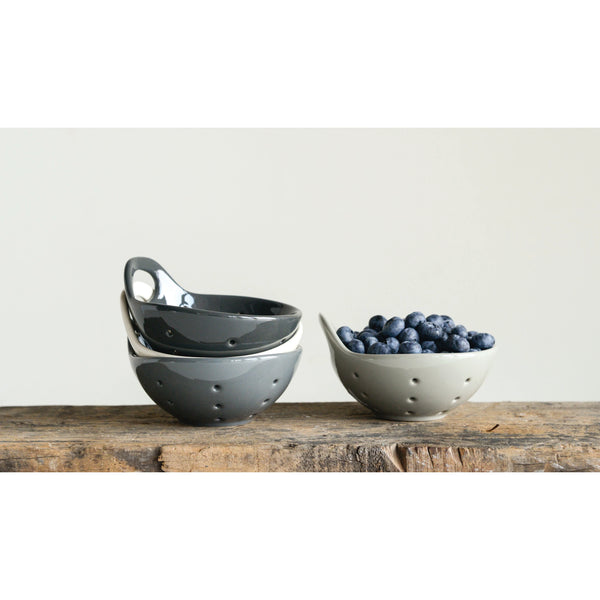 Stoneware Berry Bowl - Assorted