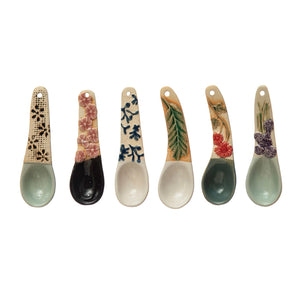 Assorted Hand-Painted Spoon with Handle