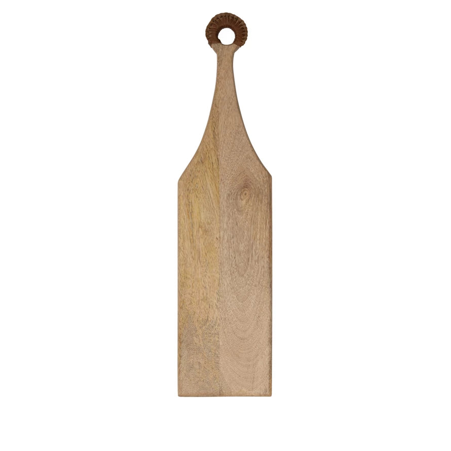 Mango Wood Cutting board Lichen or Knot Plant Company LLC