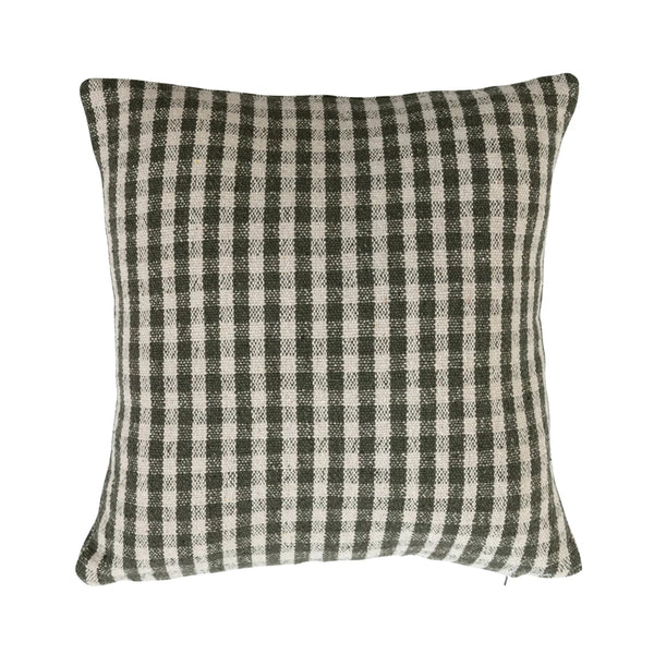 18" Pillow Green Gingham