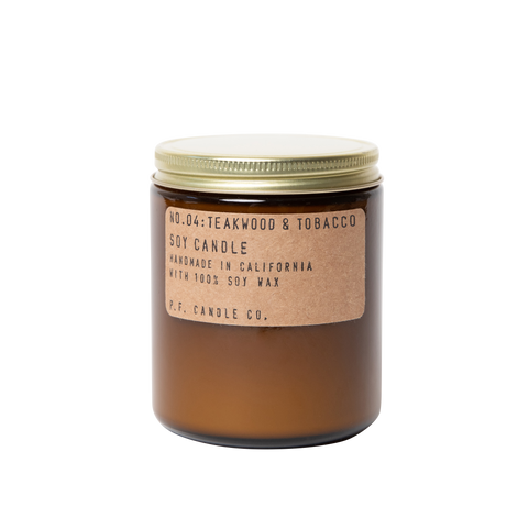 Teakwood & Tobacco Soy Candle - Standard 7.2 oz