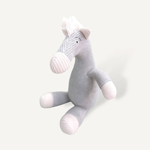 Horse Knit Stuffed Animal Toy (Organic Cotton)