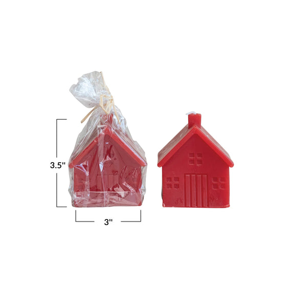 House Shaped Candle, Red