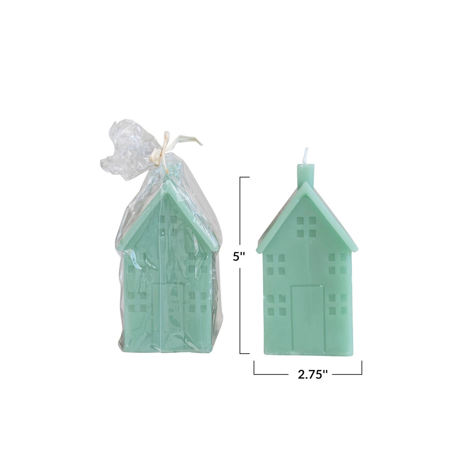 House Shaped Candle, Green